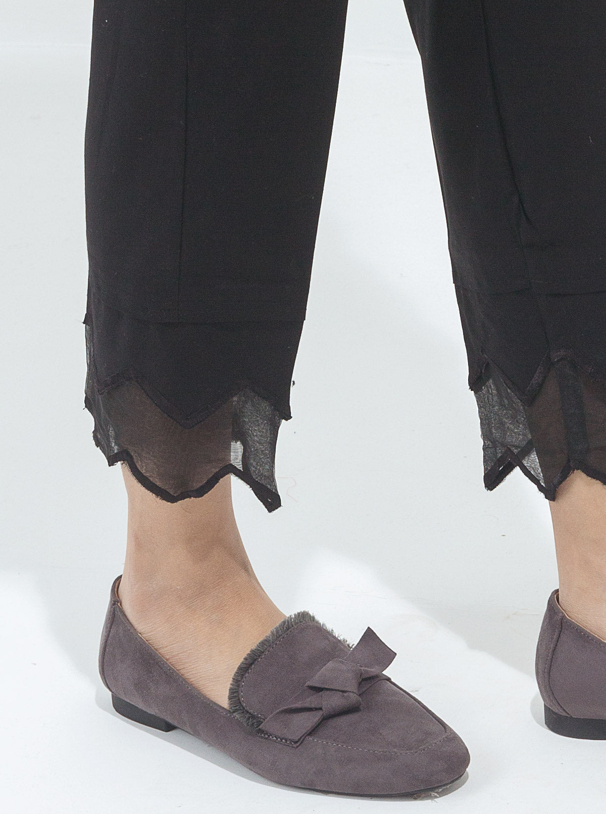 Embroidered Straight Pants