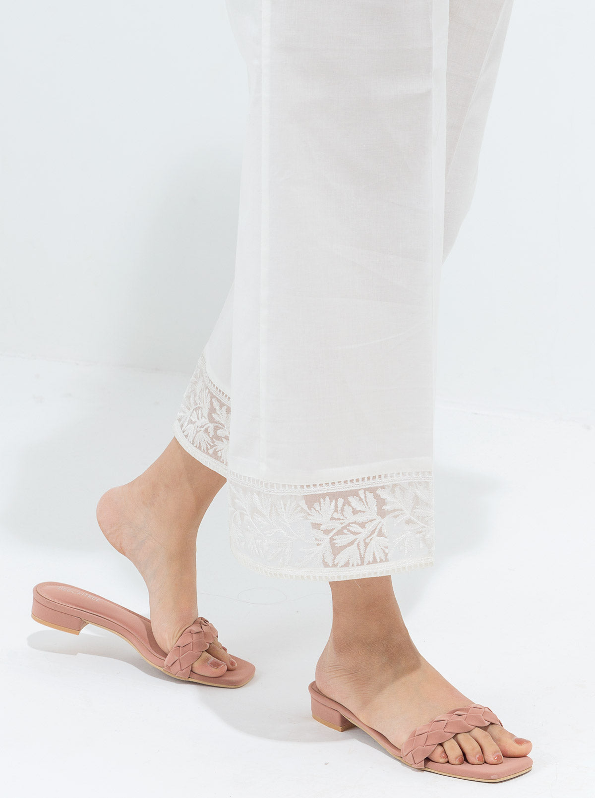 Embroidered Slack Pants