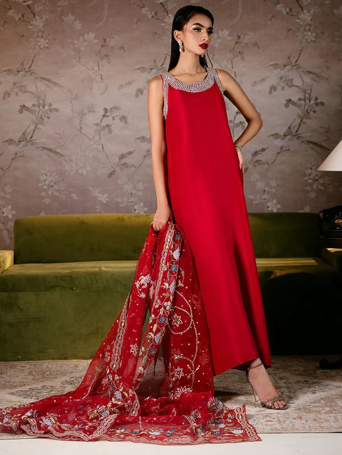 Crimson Dupatta
