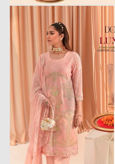 Design 5 - French Rose (Unstitched)