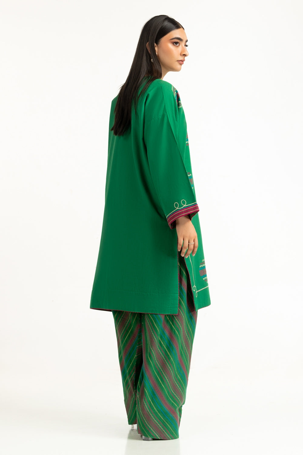 Cambric Embroidered Shirt And Trouser