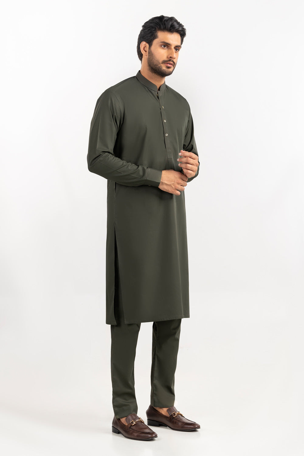Gul Capri Latha Unstitched Fabric Cotton-Lf