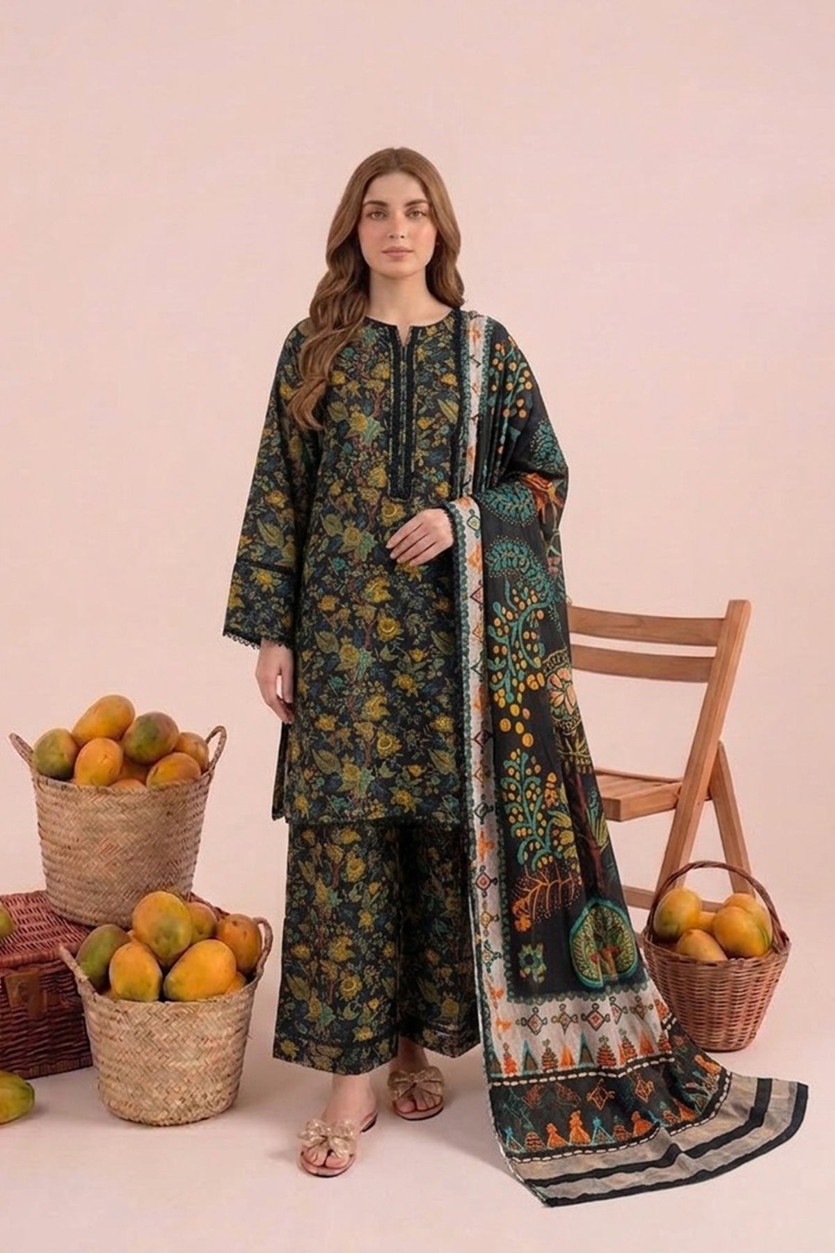 3-PC Stitched Embroidered CPM-6-239
