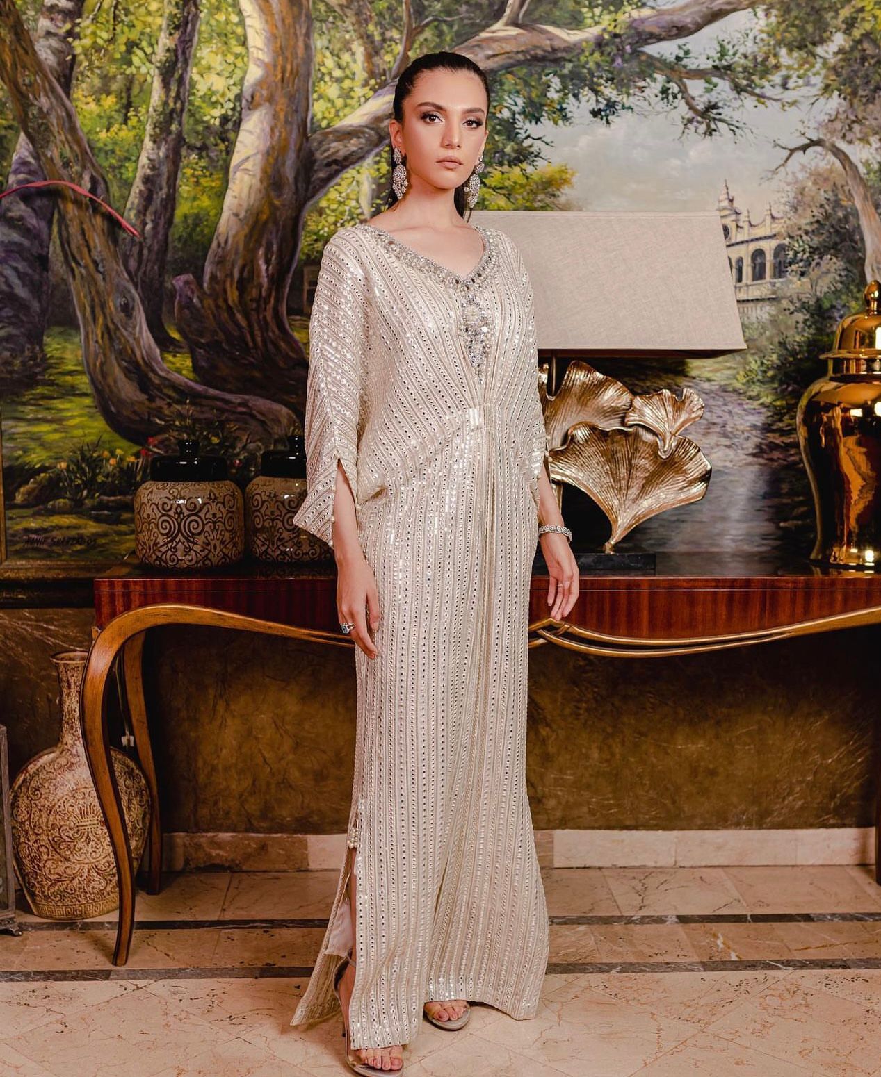 Chandi Regalia Kaftan by Alizay Saad
