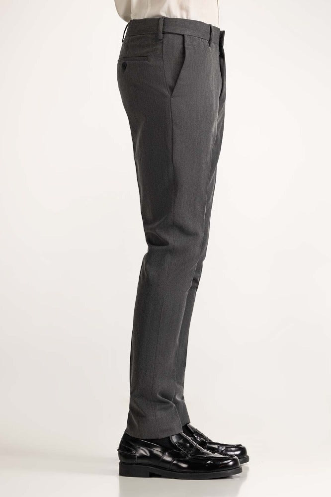 Charcoal Basic Dress Pant