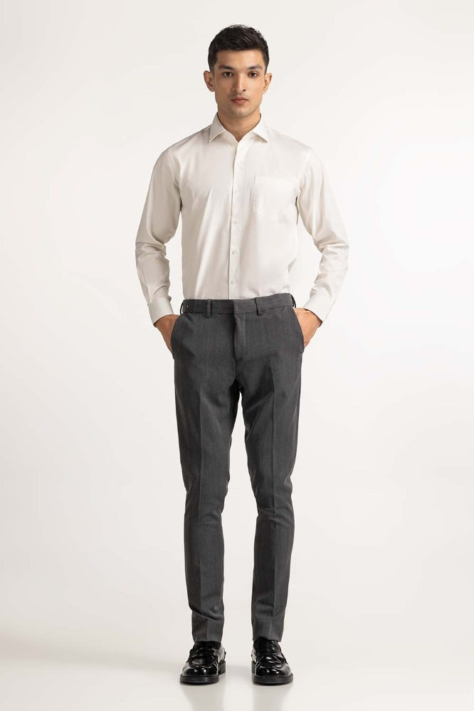 Charcoal Basic Dress Pant