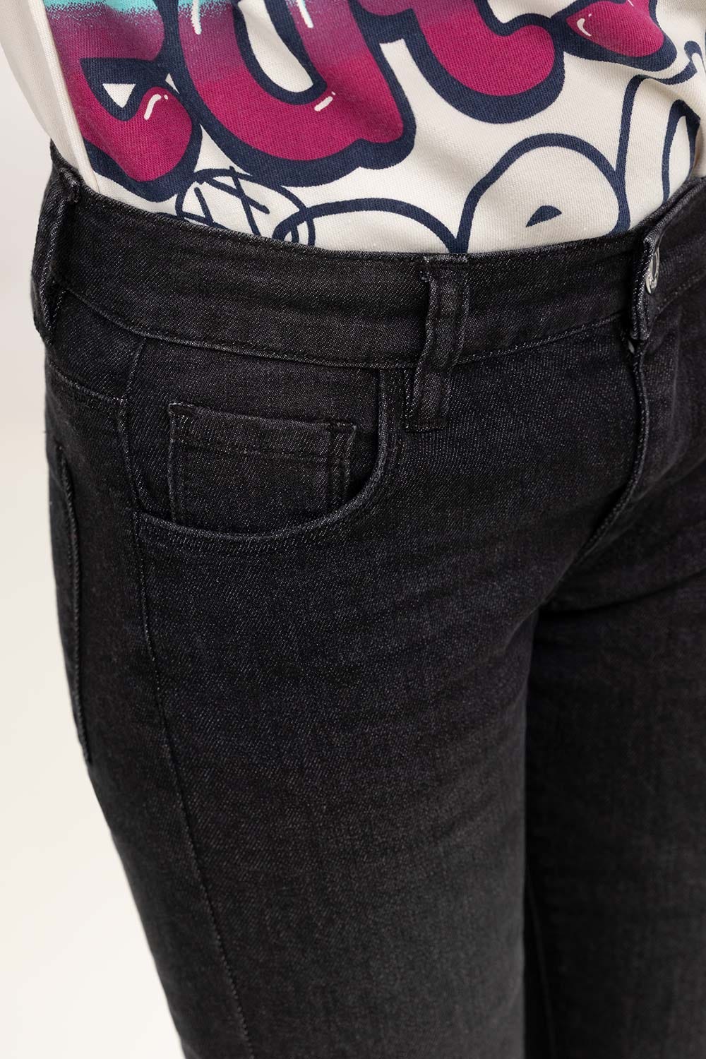 Junior Girl Charcoal Denim Jeans