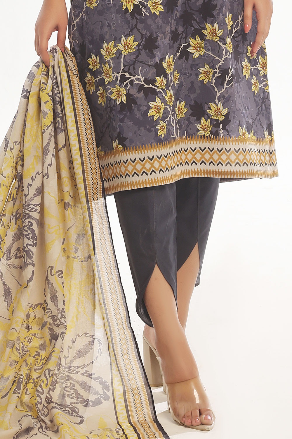 3 Piece Unstitched Printed Lawn Suit