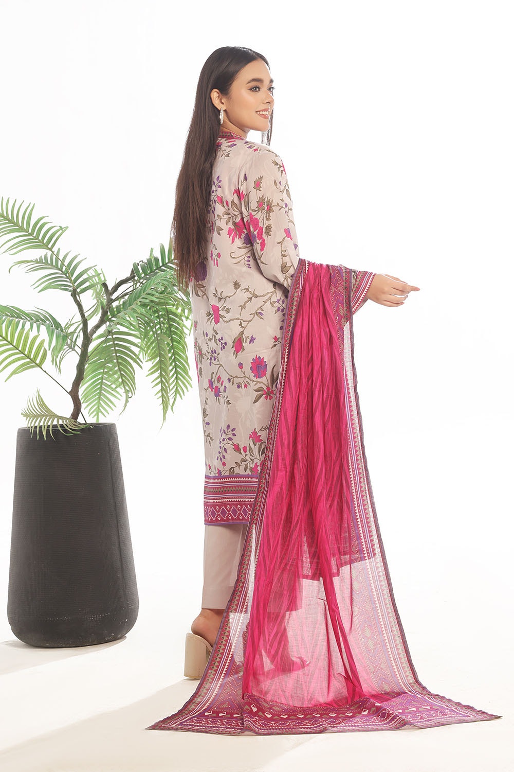3 Piece Unstitched Printed Lawn Suit