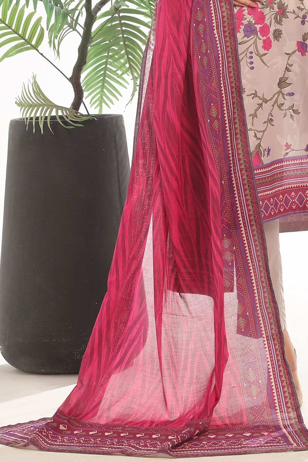 3 Piece Unstitched Printed Lawn Suit