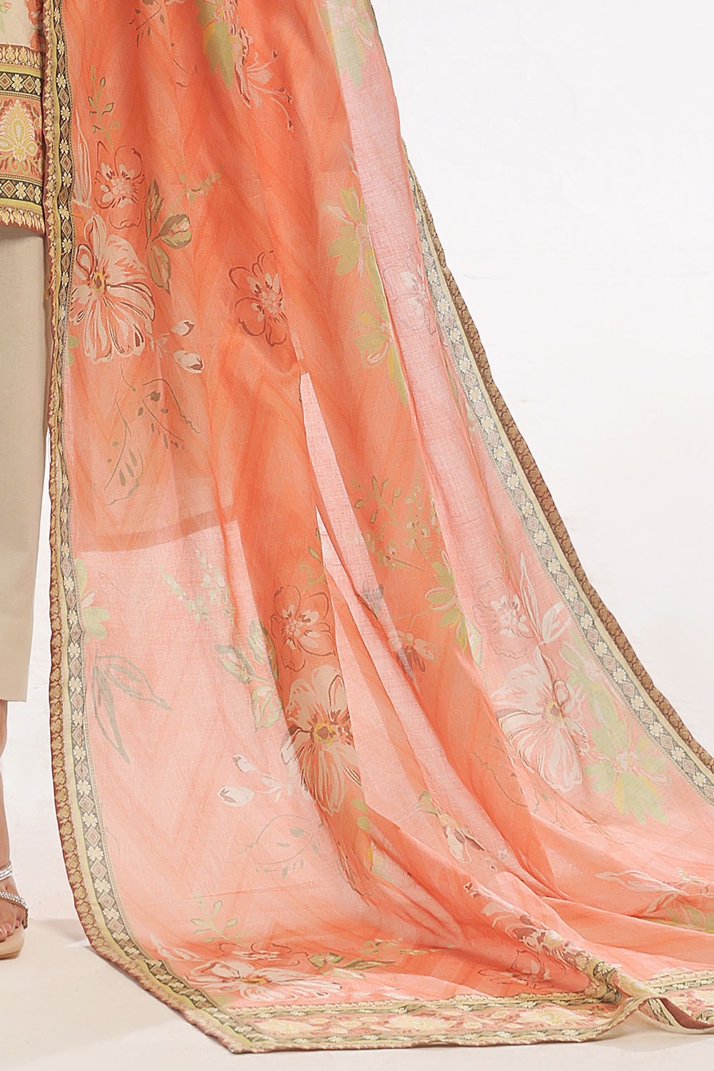 3 Piece Unstitched Printed Lawn Suit