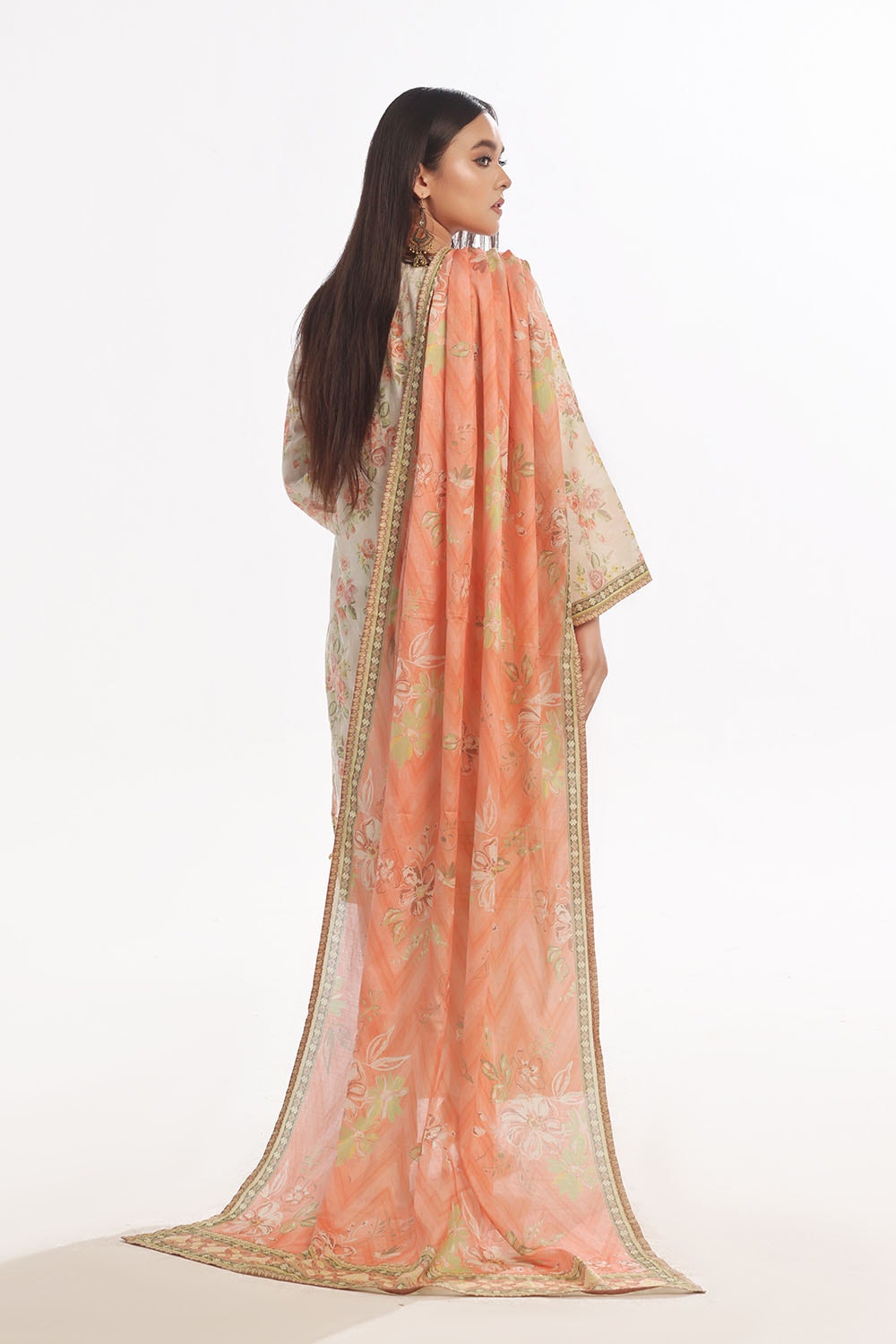 3 Piece Unstitched Printed Lawn Suit