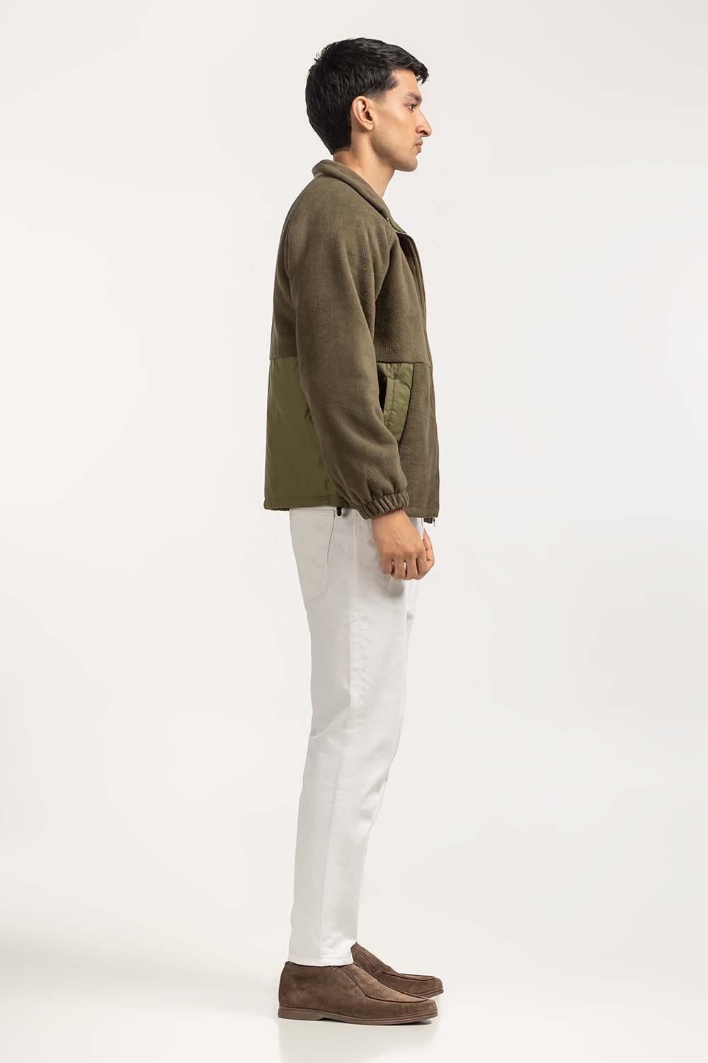 Contrast Polar Fleeve Jacket