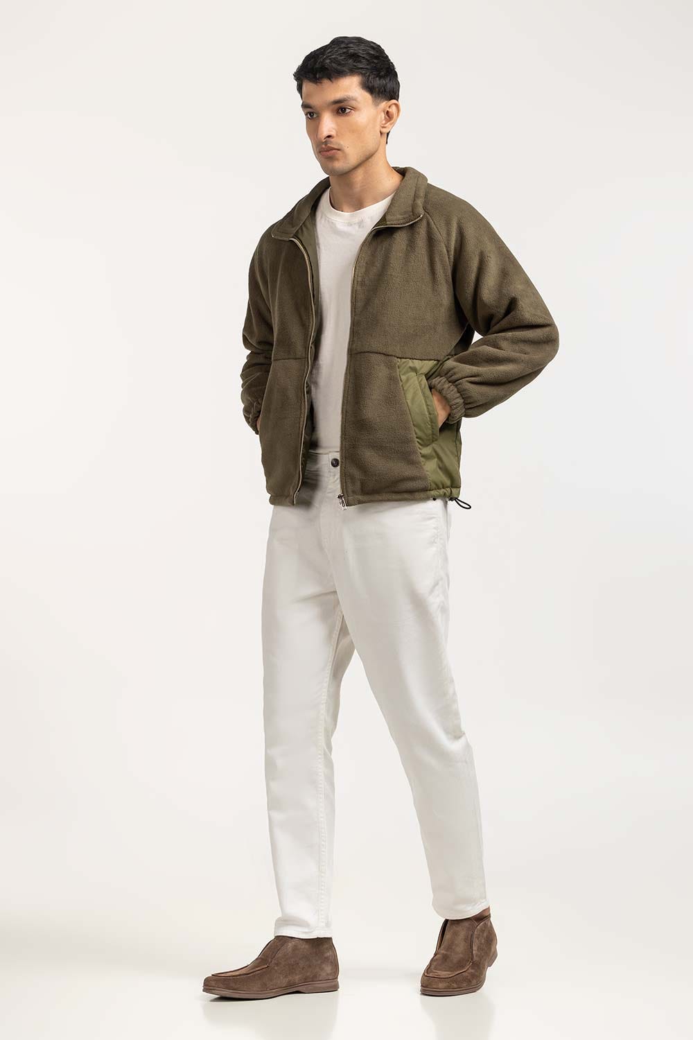 Contrast Polar Fleeve Jacket