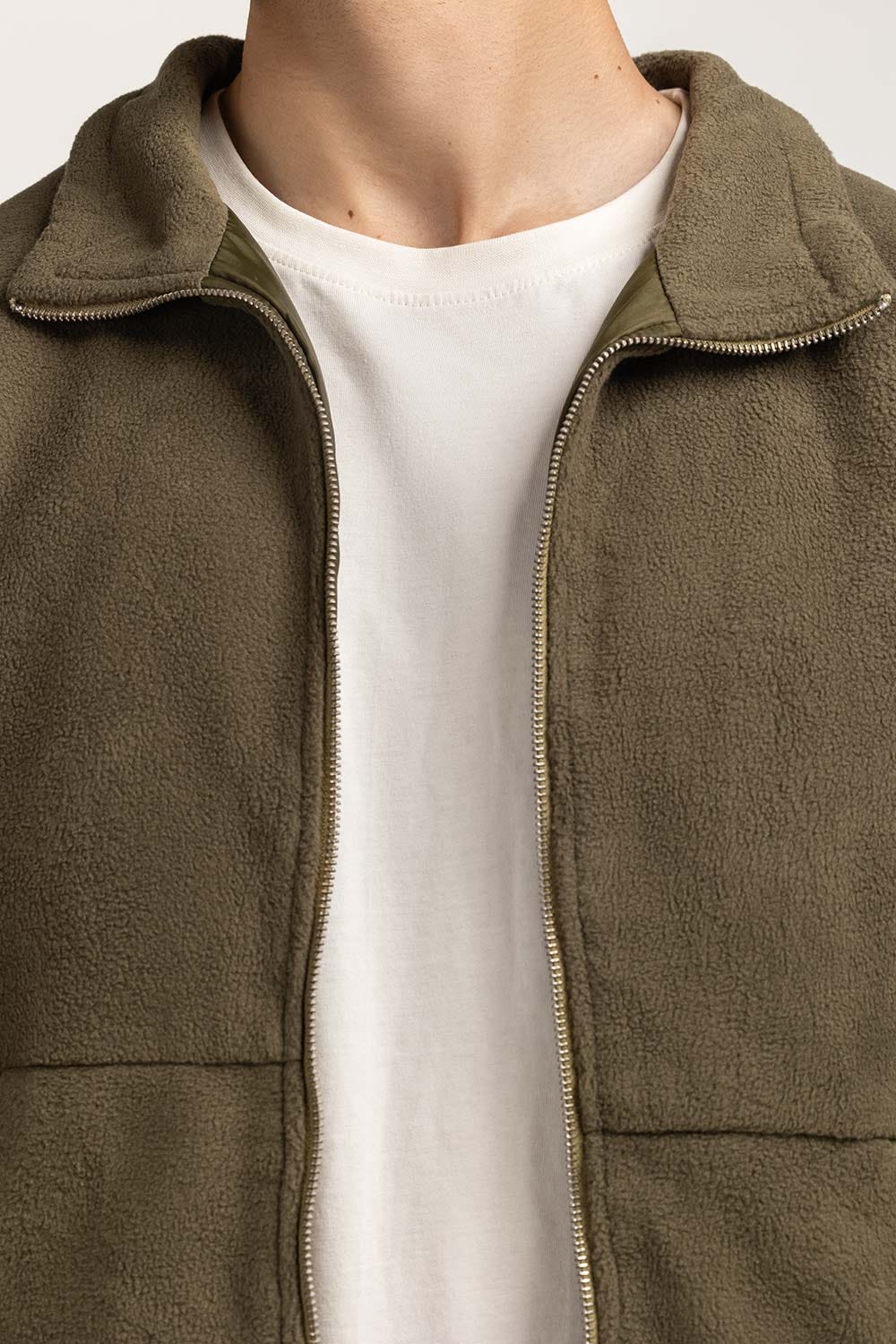 Contrast Polar Fleeve Jacket
