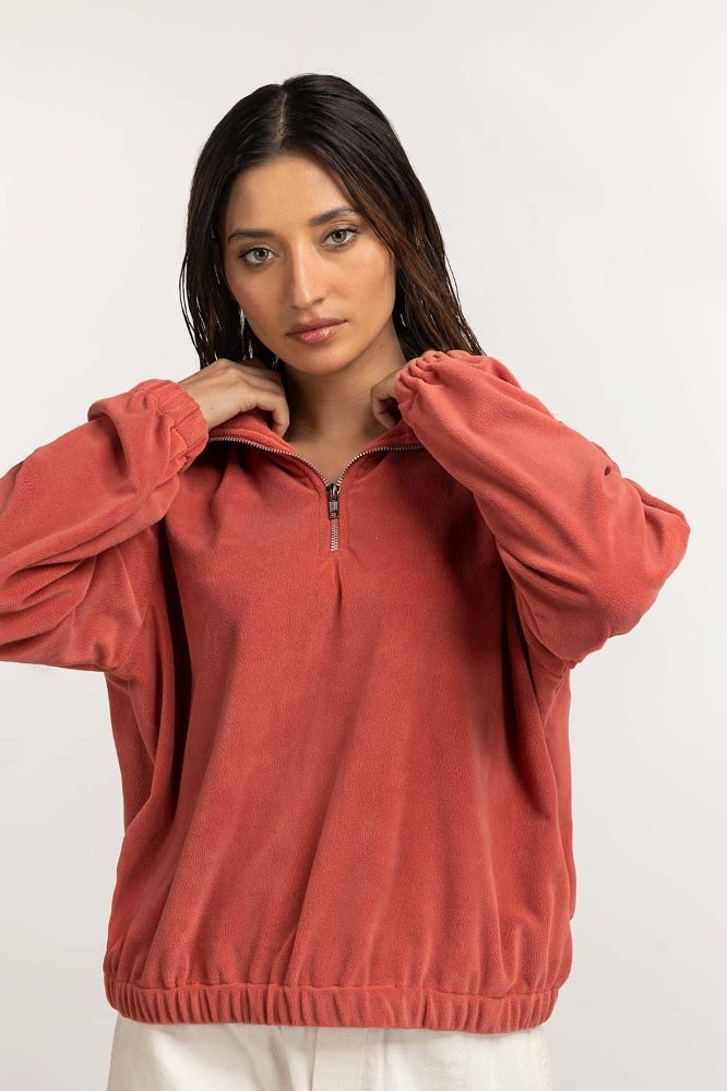 Coral Basic Sweatshirt