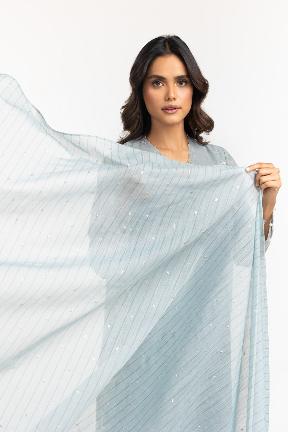 Cotton Zari Stripe Dupatta