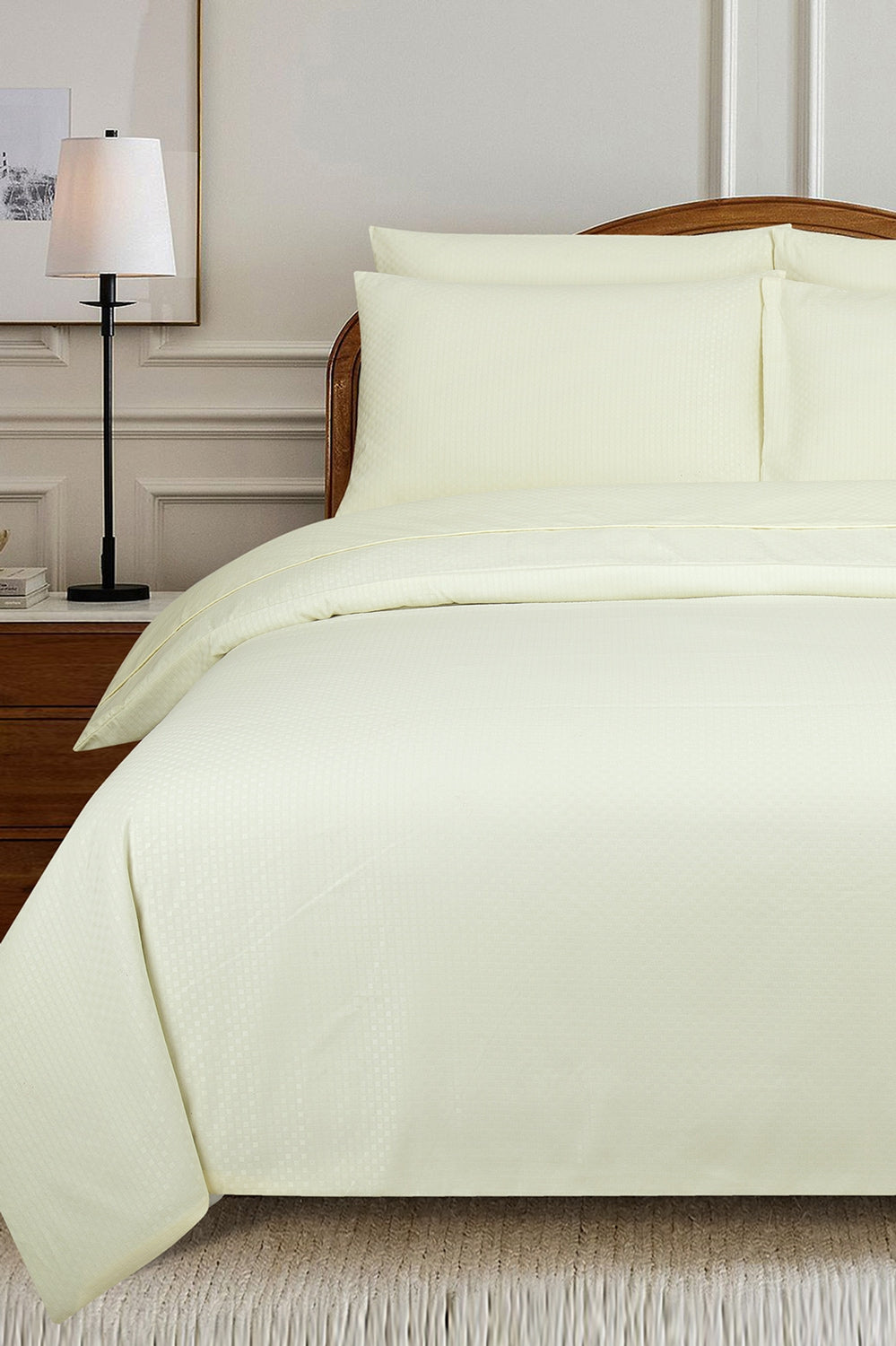 Mfdd-Cream Dyed Quilt Cover Set
