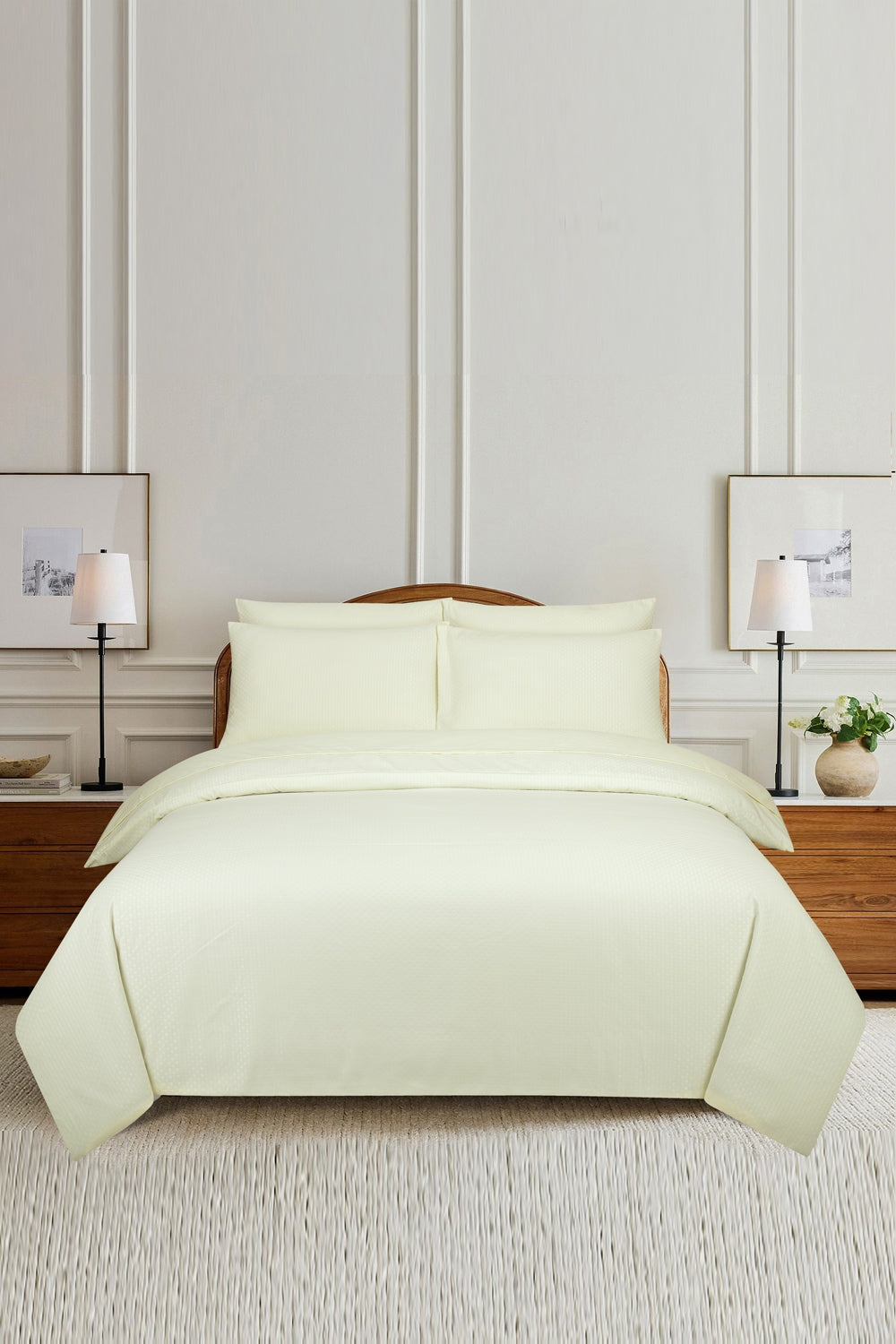 Mfdd-Cream Dyed Quilt Cover Set