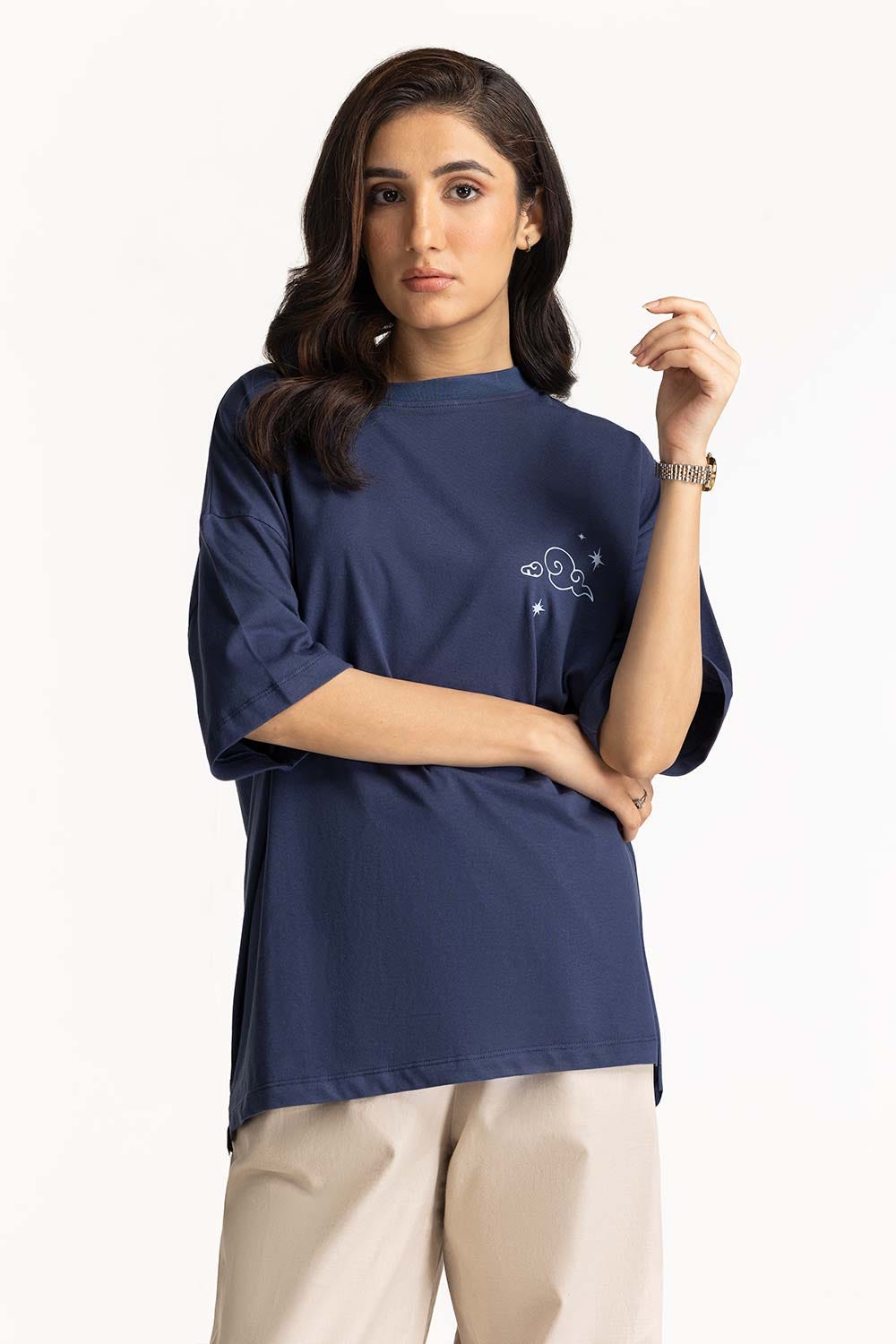 Crew Neck Graphic Tee