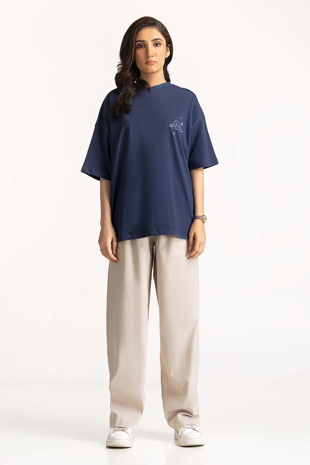 Crew Neck Graphic Tee