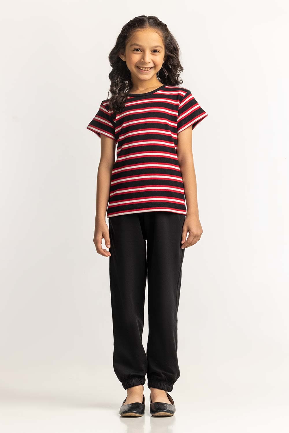 Crew Neck Yarn-Dyed Tee