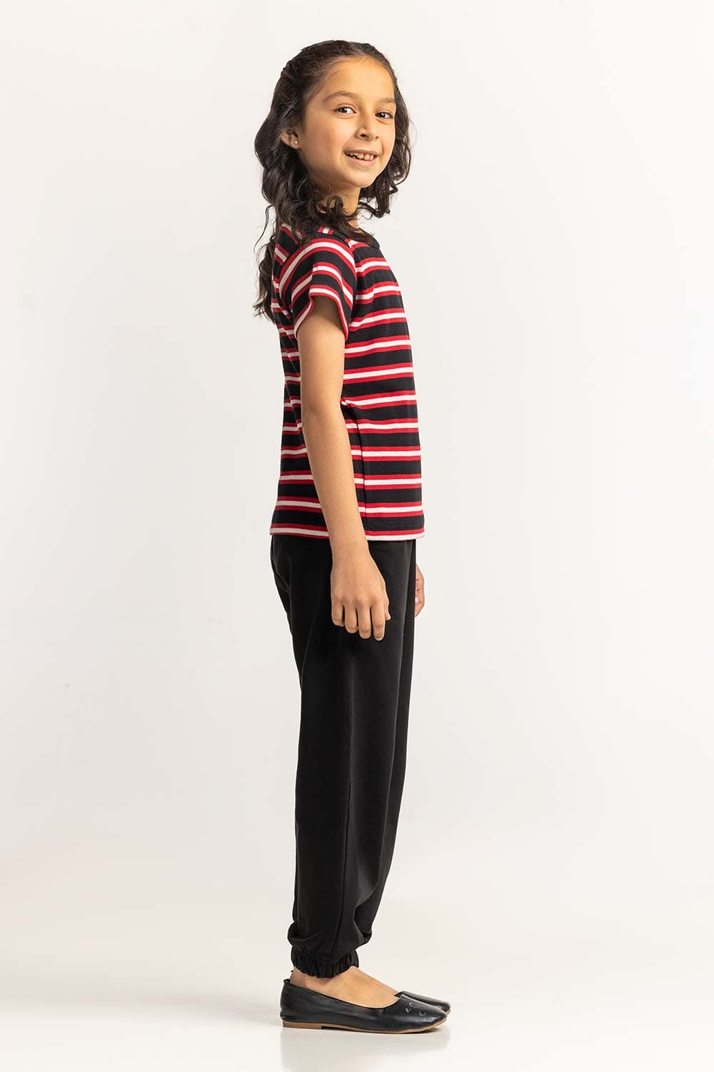 Crew Neck Yarn-Dyed Tee