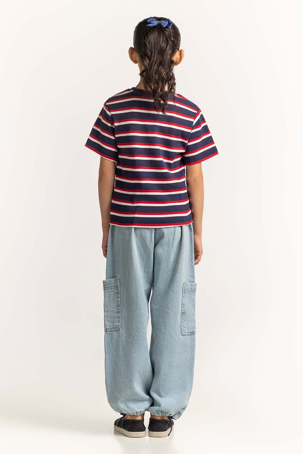 Crew Neck Yarn-Dyed Tee