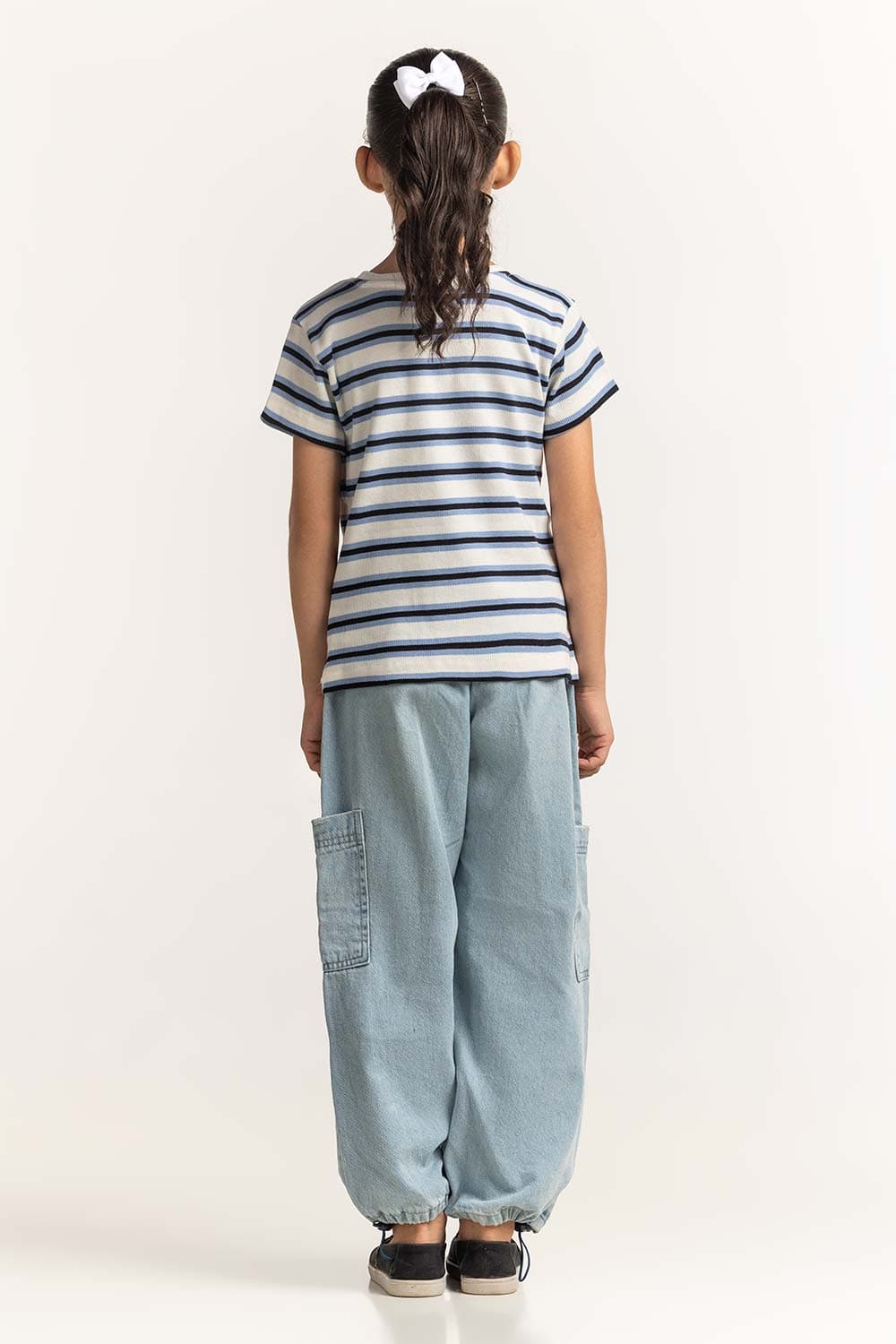 Crew Neck Yarn-Dyed Tee