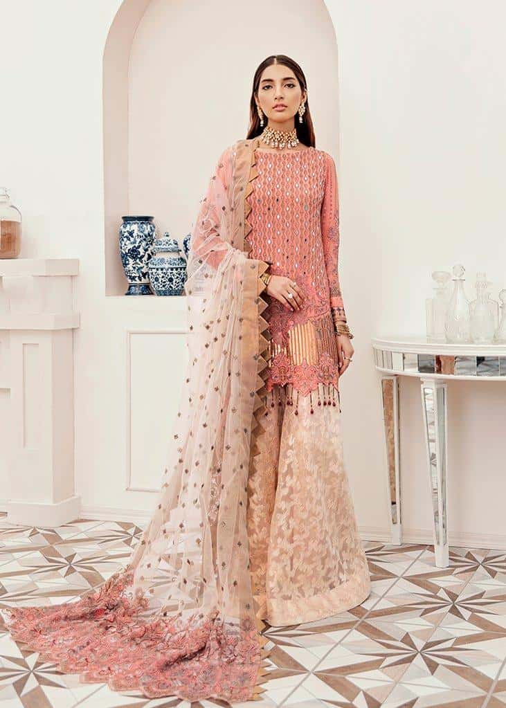 Plain Chiffon Dupatta with Trimmings