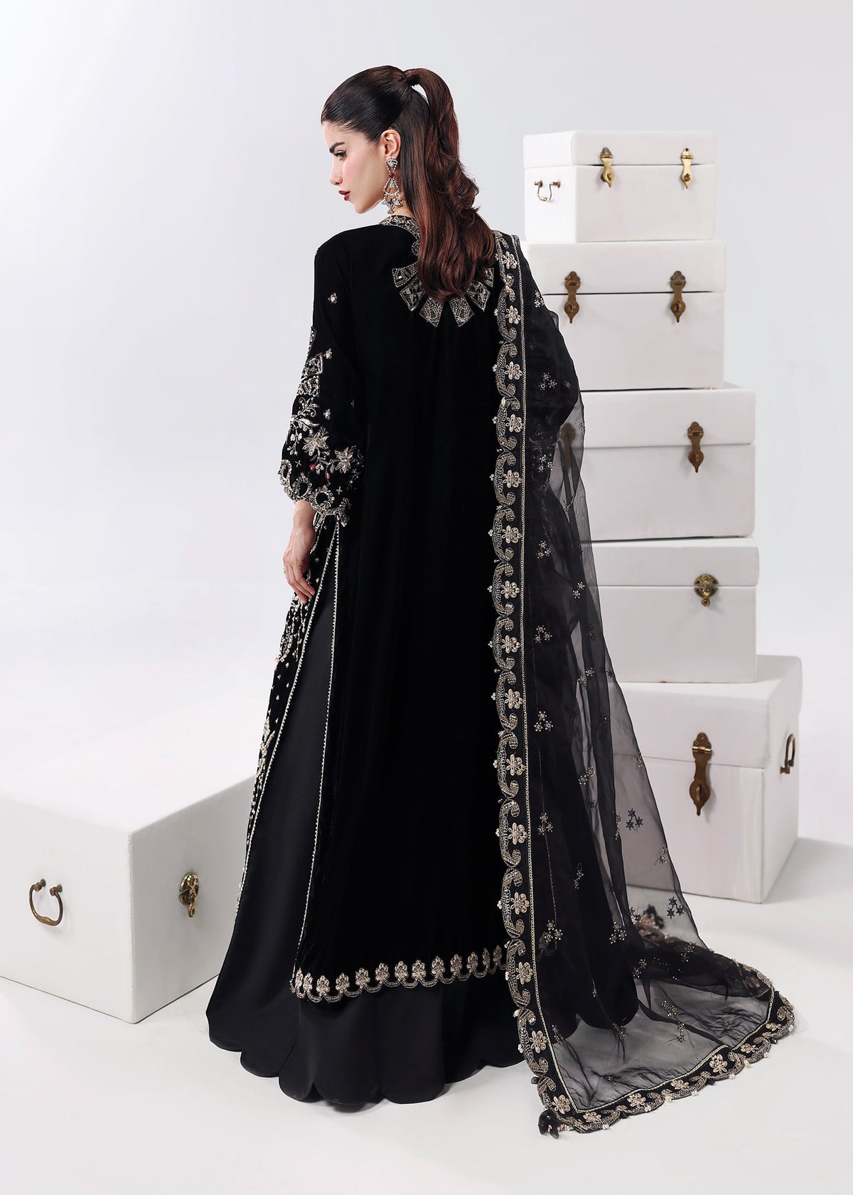 Black Swan Style — Mairaz Black Three-Piece Suit