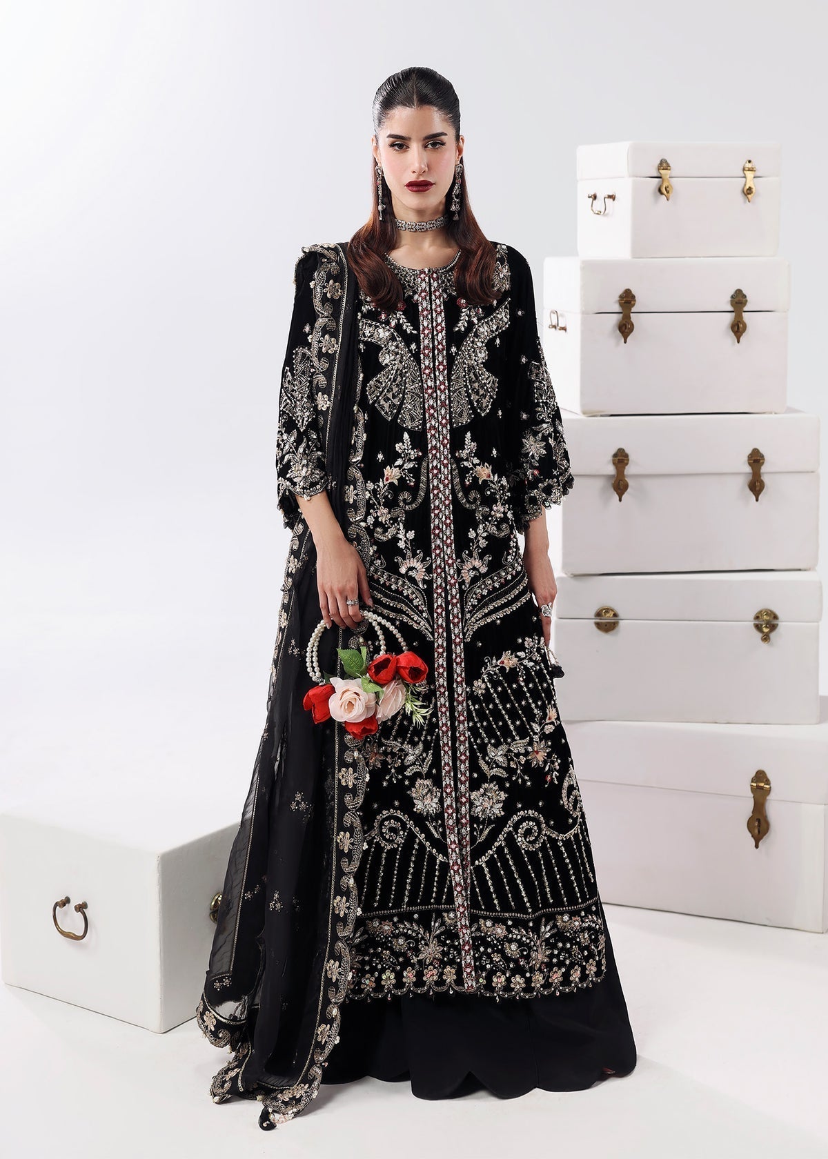 Black Swan Style — Mairaz Black Three-Piece Suit