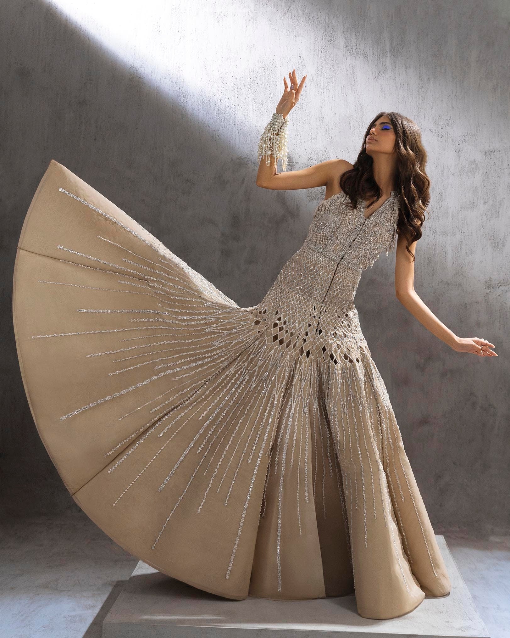 AJMJB-28 EMBROIDERED CHIFFON STITCHED 3 PCS