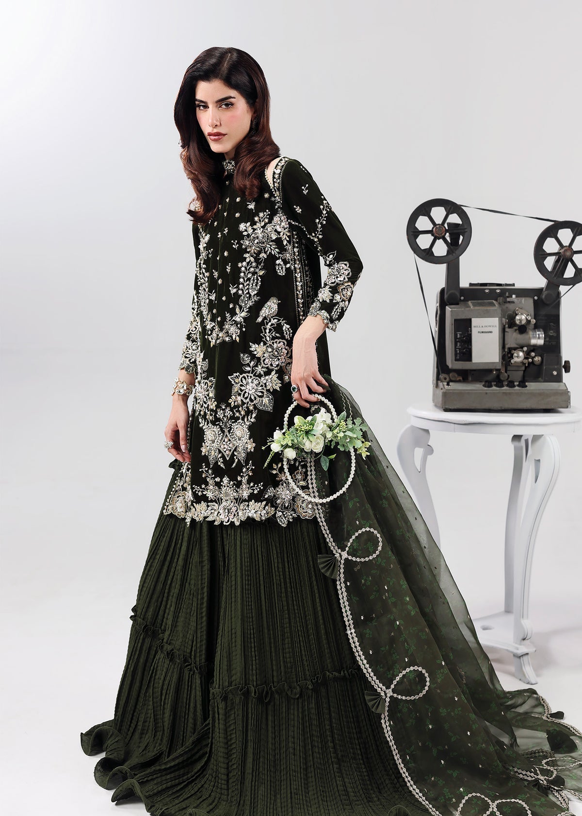 Velvet Dream Style — Mairaz Dark Olive Three-Piece Suit