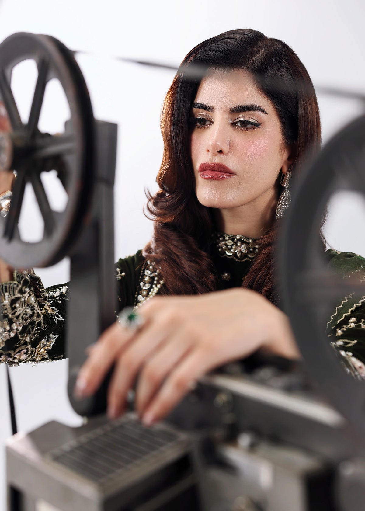 Velvet Dream Style — Mairaz Dark Olive Three-Piece Suit