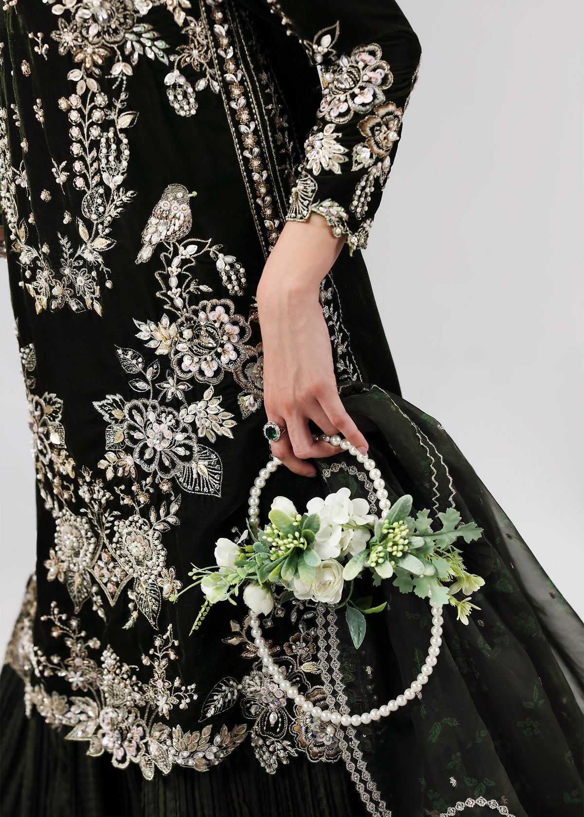 Velvet Dream Style — Mairaz Dark Olive Three-Piece Suit