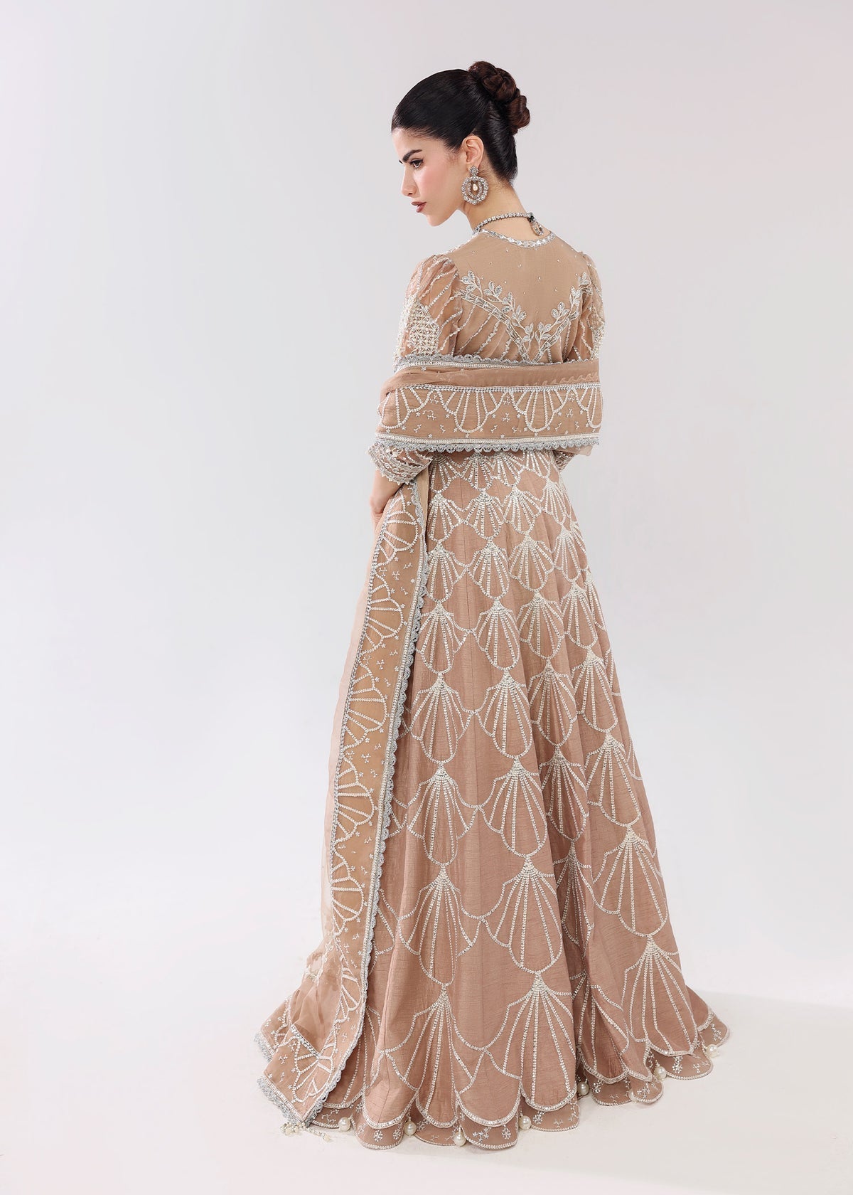 Silk Whisper Style — Mairaz Mocca Moose Lehenga