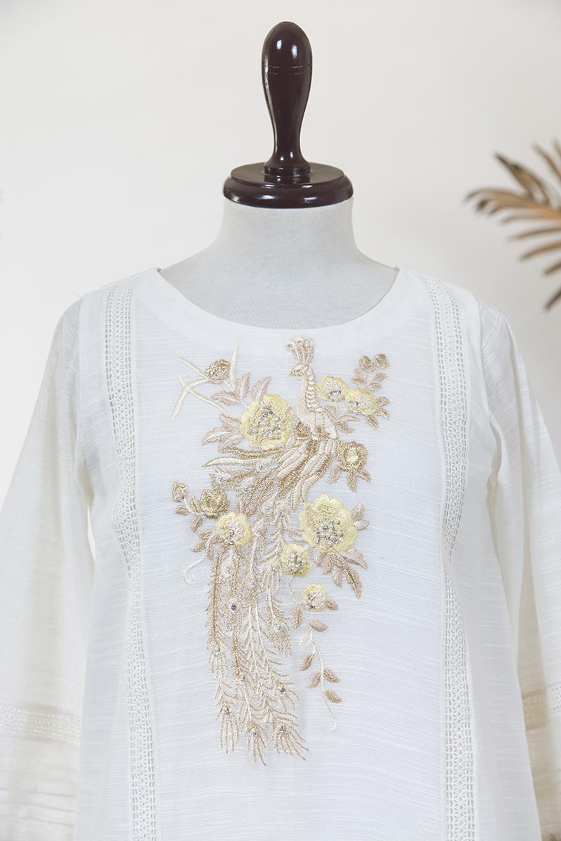 Embroidered Organza Dupatta (As Shown)