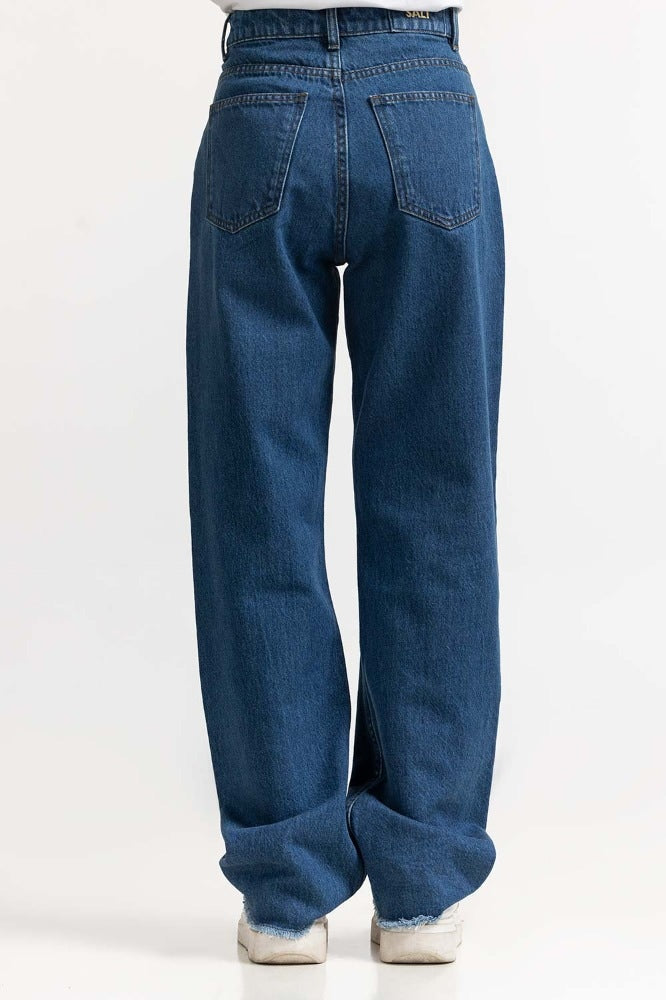 Dark Blue Basic Denim Jeans
