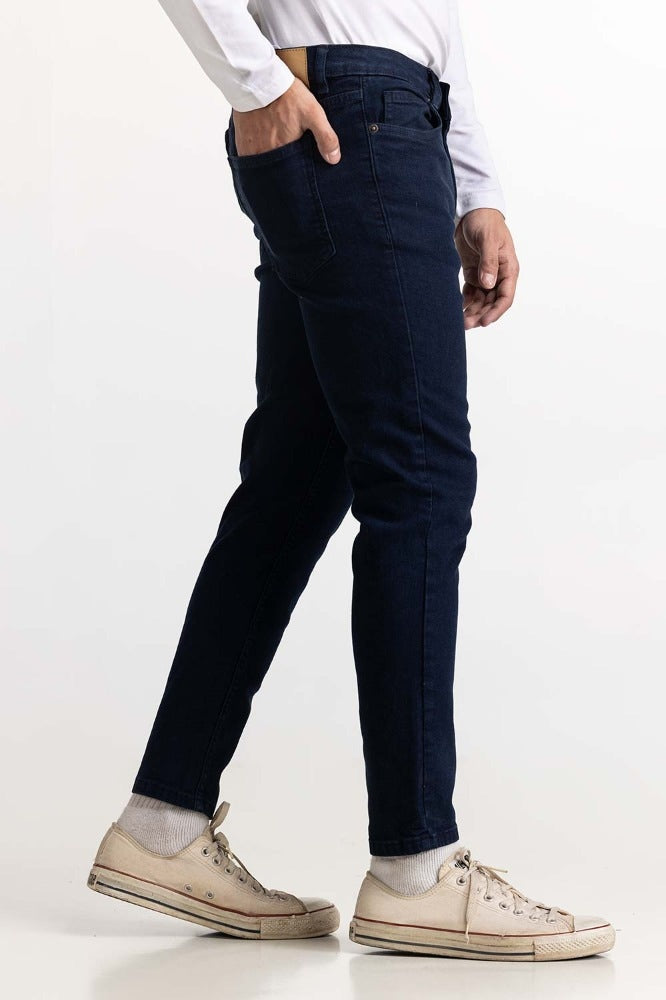 Dark Blue Basic Jeans