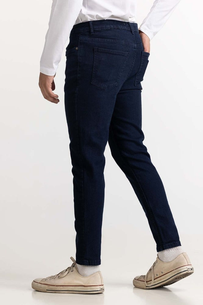 Dark Blue Basic Jeans