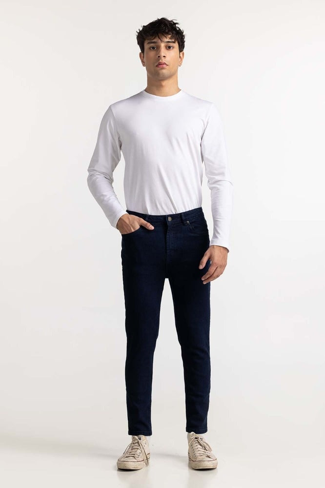Dark Blue Basic Jeans
