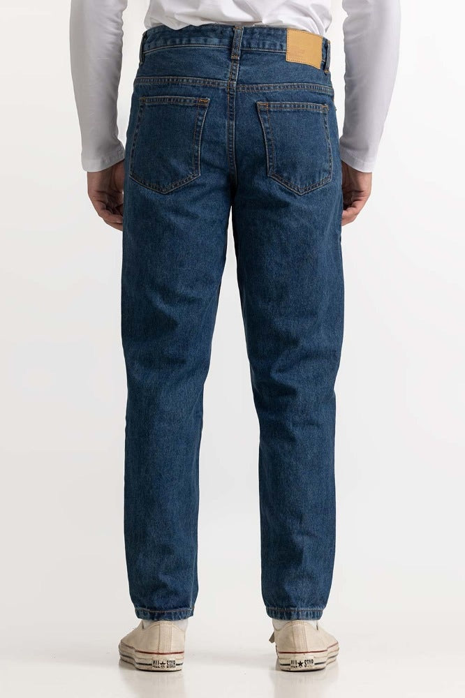 Dark Blue Basic Jeans