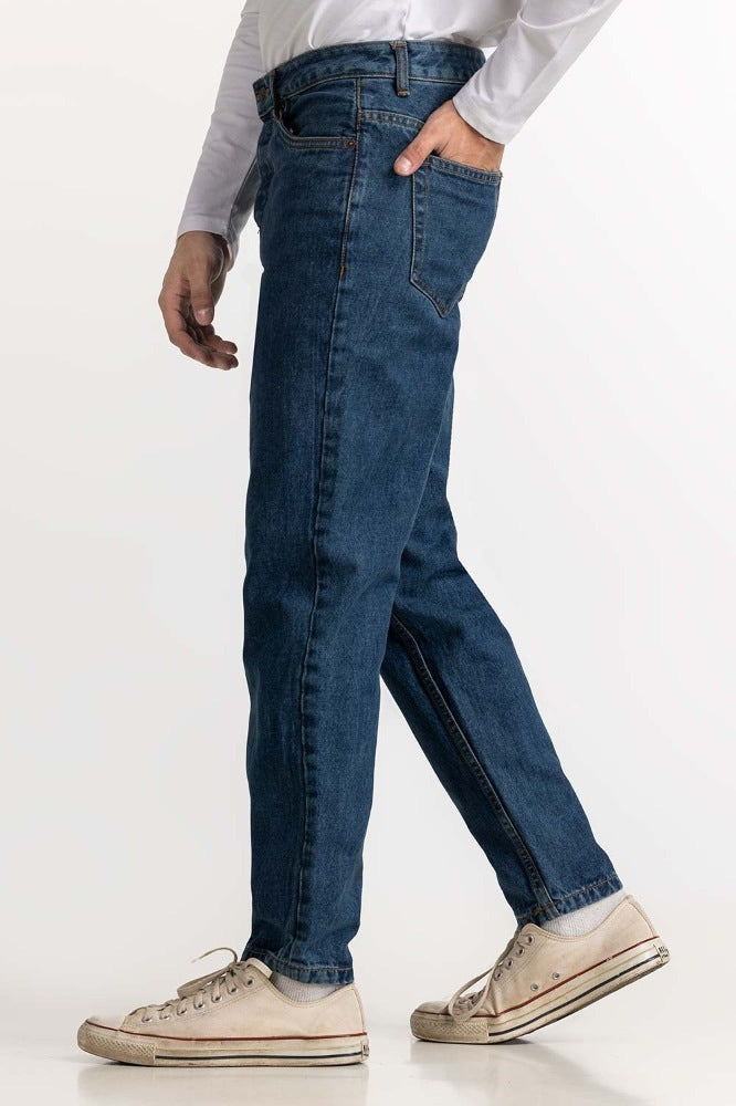 Dark Blue Basic Jeans
