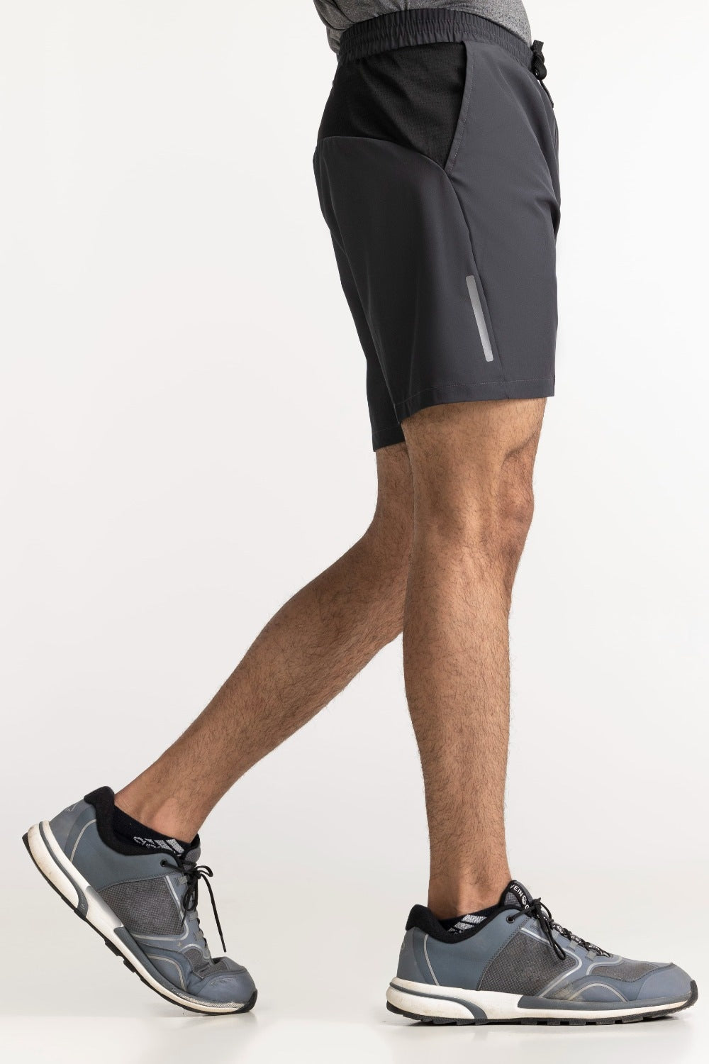 Dark Grey Textured Short