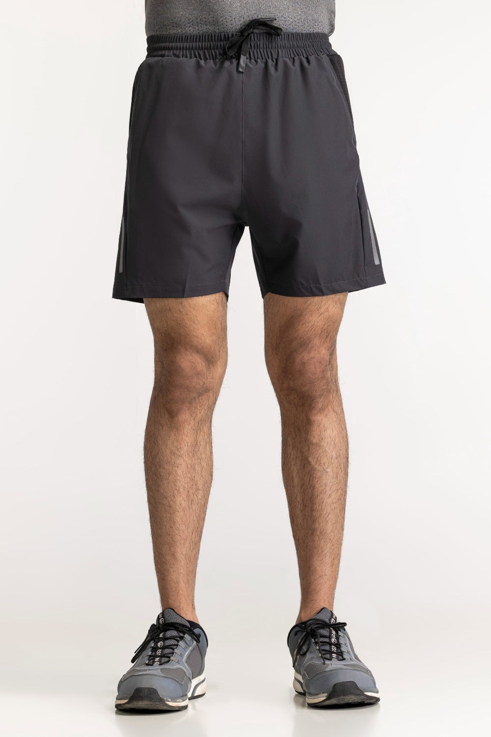 Dark Grey Textured Short