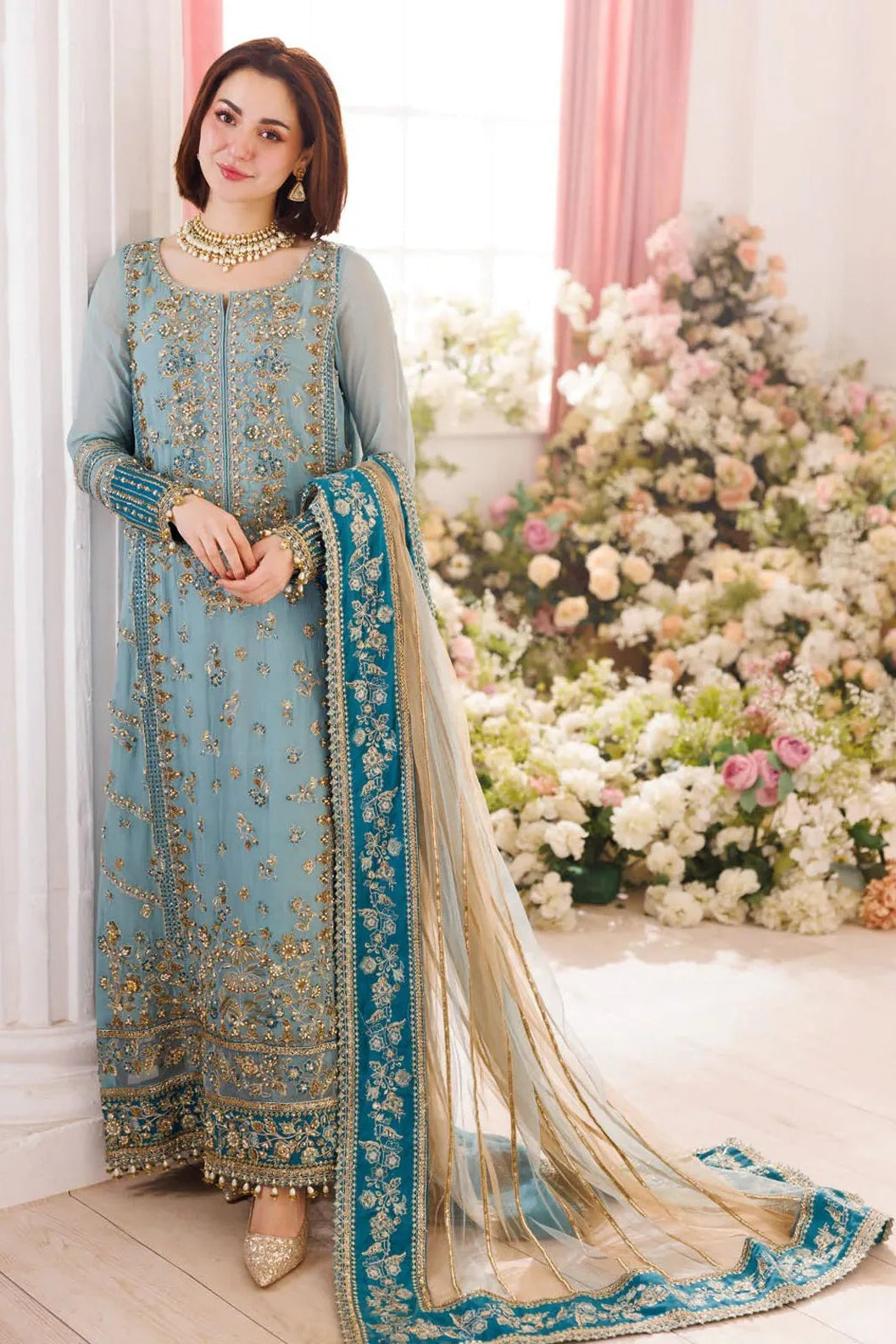 Charizma Dastan-E-Jashan DJ5-08 Embroidered Chiffon Unstitched / Stitched 3Pc Suit PA - 235