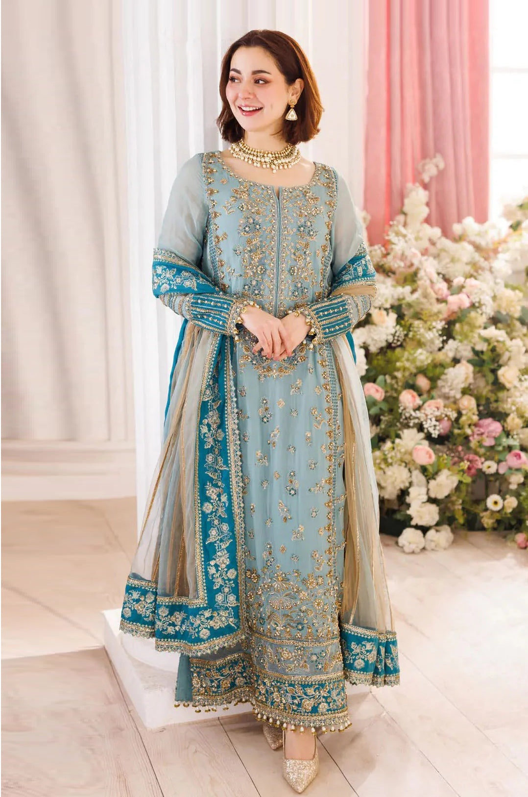 Charizma Dastan-E-Jashan DJ5-08 Embroidered Chiffon Unstitched / Stitched 3Pc Suit PA - 235