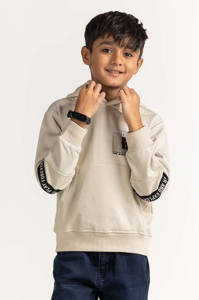 Dawn Blue Printed Sweatshirt