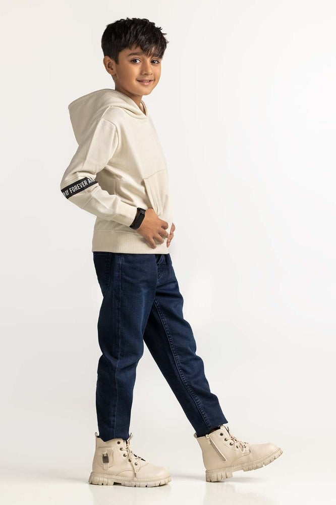 Dawn Blue Printed Sweatshirt
